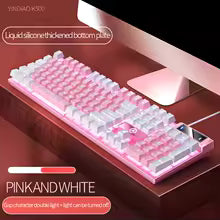 USB Wired Luminous Gaming Keyboard – Ideal for Home & Office Use