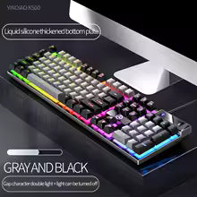 USB Wired Luminous Gaming Keyboard – Ideal for Home & Office Use