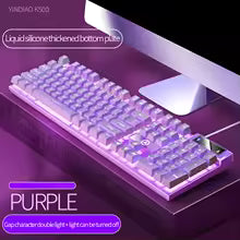 USB Wired Luminous Gaming Keyboard – Ideal for Home & Office Use